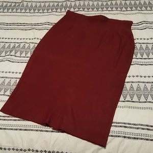 Burgundy pin-up skirt